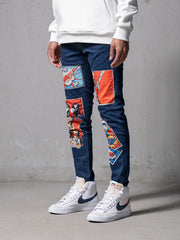 Comic Books Navy Jeans