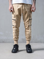 Beige Swish Cargo Pants