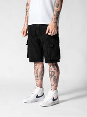 Black Cargo Shorts  II