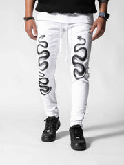 White Snakes Pants