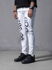 White Snakes Pants