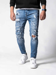 Distressed Denim Jeans