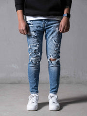 Distressed Denim Jeans