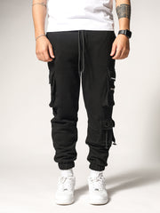 Black Cargo Sweatpants