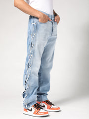 Laces Denim Pants