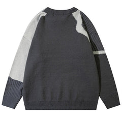 WOD SContrasting color splicing Sweater