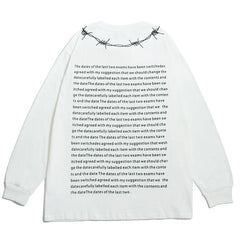 WOD Letter Printing Sweatshirts