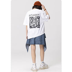 RS Maze Print Street Style Boys T-Shirt