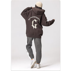 RS Suede foam print Hoodie