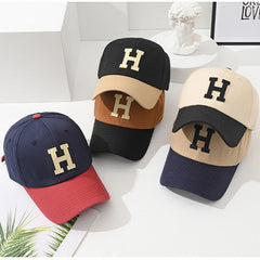 Embroidered letter H Hard Top Cap