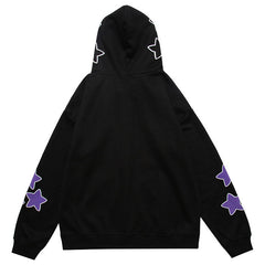 TIFO Star Letter Print Hoodie