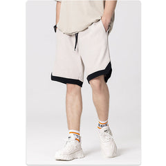 RS Paneled woven color-block shorts