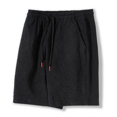 Five Points Casual Dragon Embroidery Short