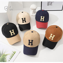 Embroidered letter H Hard Top Cap