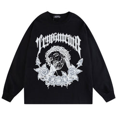 SMKLIFE Portrait Print Sweatshirts