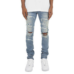 Men's Hot Drilled Ripped Jeans