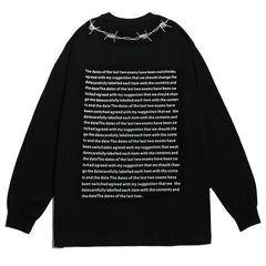 WOD Letter Printing Sweatshirts